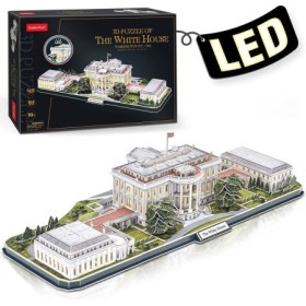Marile Arhitecturi ale lumii Puzzle 3D cu led Casa Alba 151 piese